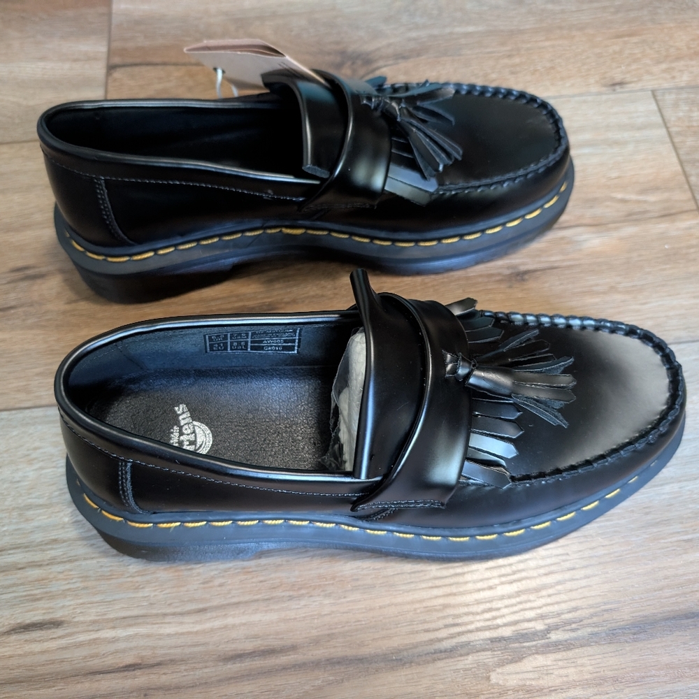 NWT Dr. Martens, Black, Adrian Loafer, Smooth Leather - Picture 4 of 13